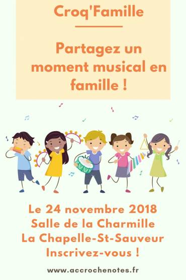 Croq’Famille le 24 novembre à La Chapelle-St-Sauveur !
