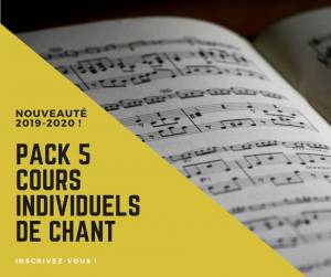 pack 5 cours individuels chant