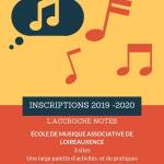 Inscriptions 2019-2020 Accroche Notes