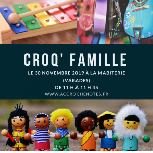 Croq'famille atelier musical à Varades 30 novembre 2019