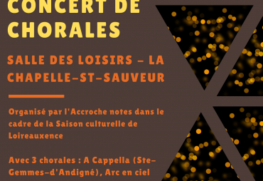 Concert de chorales le 29 janvier 2022 à La Chapelle-St-Sauveur !
