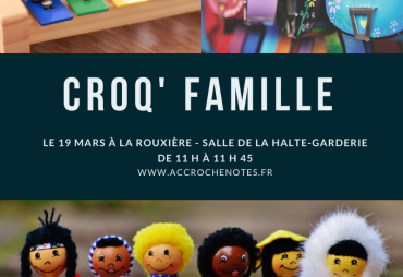 Croq’ Famille le 19 mars à La Rouxière !