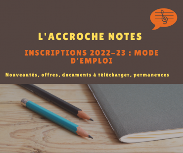 Inscriptions 2022-2023, c’est parti !