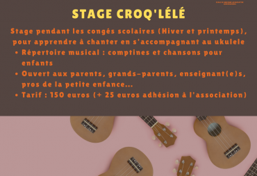 Stage Croq’lélé : pour apprendre à chanter en s’accompagnant au ukulélé