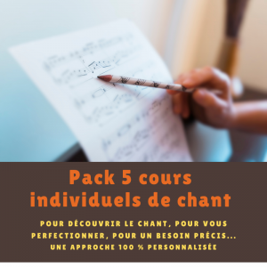 Pack 5 cours de chant