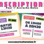 inscriptions école musique